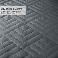 Plush Bedspread Smoke Pearl - Image 2