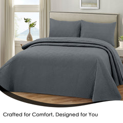 Plush Bedspread Smoke Pearl - Image 4