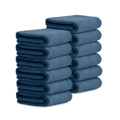 HOUSSE Microfiber Face Towels | Ultra Absorbent, Odour-Free, Quick Dry 450 GSM Face Towel for Home, Gym, Travel, Running and Personal Use | 30x30 cm | Set of 4 in One Colour (Indian Teal, Pack of 4)