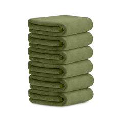 HOUSSE Microfiber Face Towels | Ultra Absorbent, Odour-Free, Quick Dry 450 GSM Face Towel for Home, Gym, Travel, Running and Personal Use | 30x30 cm | Set of 4 in One Colour (Indian Teal, Pack of 4)