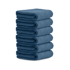 HOUSSE Microfiber Face Towels | Ultra Absorbent, Odour-Free, Quick Dry 450 GSM Face Towel for Home, Gym, Travel, Running and Personal Use | 30x30 cm | Set of 4 in One Colour (Indian Teal, Pack of 4)
