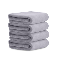 HOUSSE Microfiber Face Towels | Ultra Absorbent, Odour-Free, Quick Dry 450 GSM Face Towel for Home, Gym, Travel, Running and Personal Use | 30x30 cm | Set of 4 in One Colour (Indian Teal, Pack of 4)