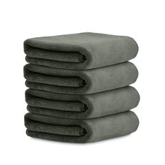 HOUSSE Microfiber Face Towels | Ultra Absorbent, Odour-Free, Quick Dry 450 GSM Face Towel for Home, Gym, Travel, Running and Personal Use | 30x30 cm | Set of 4 in One Colour (Indian Teal, Pack of 4)
