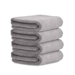 HOUSSE Microfiber Face Towels | Ultra Absorbent, Odour-Free, Quick Dry 450 GSM Face Towel for Home, Gym, Travel, Running and Personal Use | 30x30 cm | Set of 4 in One Colour (Indian Teal, Pack of 4)