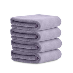 HOUSSE Microfiber Face Towels | Ultra Absorbent, Odour-Free, Quick Dry 450 GSM Face Towel for Home, Gym, Travel, Running and Personal Use | 30x30 cm | Set of 4 in One Colour (Indian Teal, Pack of 4)