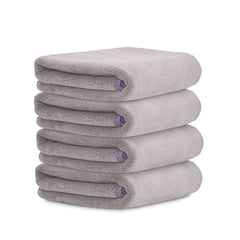 HOUSSE Microfiber Face Towels | Ultra Absorbent, Odour-Free, Quick Dry 450 GSM Face Towel for Home, Gym, Travel, Running and Personal Use | 30x30 cm | Set of 4 in One Colour (Indian Teal, Pack of 4)