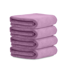 HOUSSE Microfiber Face Towels | Ultra Absorbent, Odour-Free, Quick Dry 450 GSM Face Towel for Home, Gym, Travel, Running and Personal Use | 30x30 cm | Set of 4 in One Colour (Indian Teal, Pack of 4)