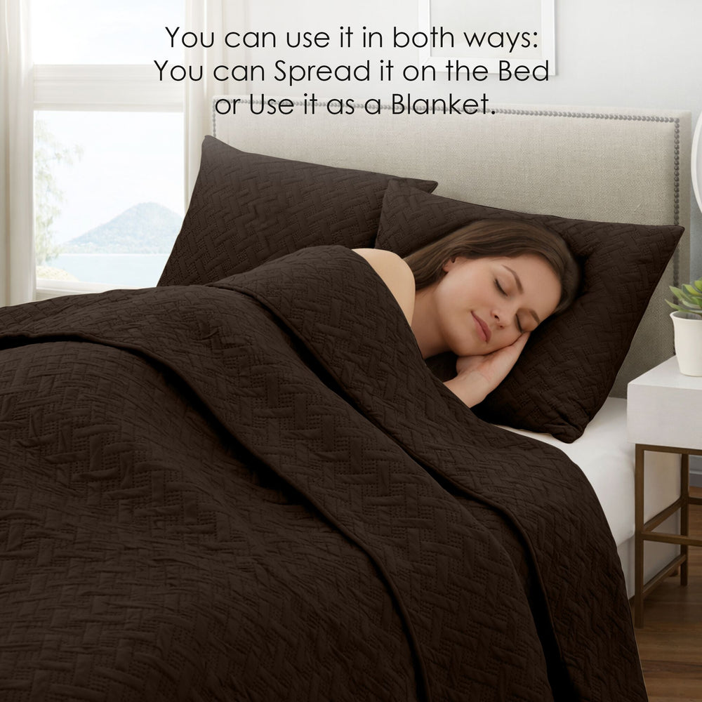 Urbane Bedspread Coffee - Image 8