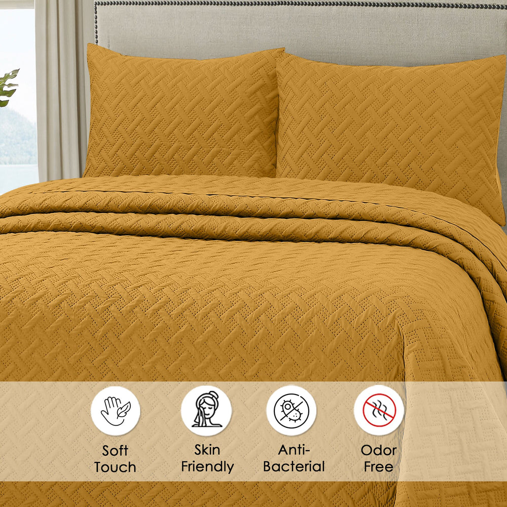 Urbane Bedspread Honey Dew - Image 5