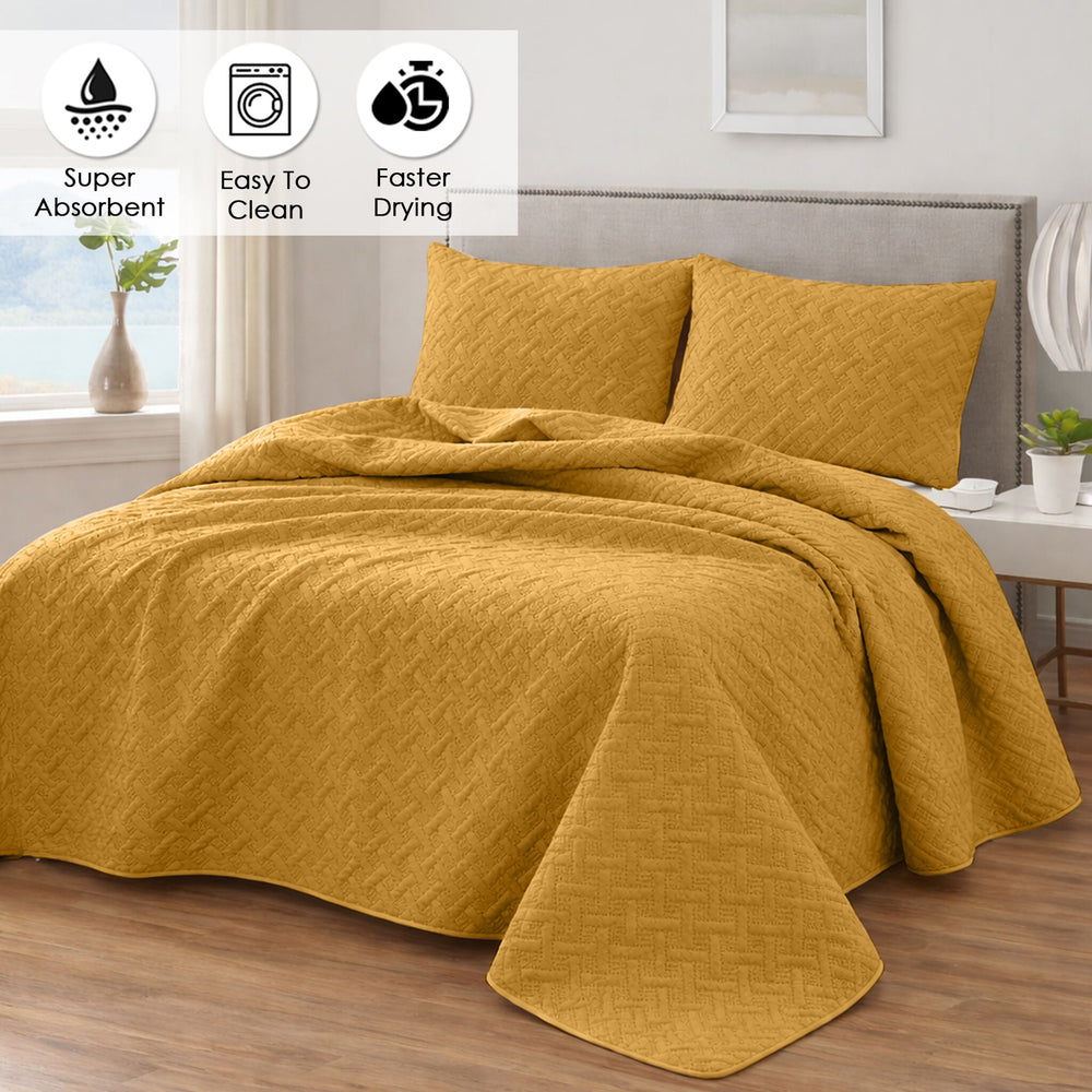 Urbane Bedspread Honey Dew - Image 6
