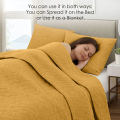 Urbane Bedspread Honey Dew - Image 8