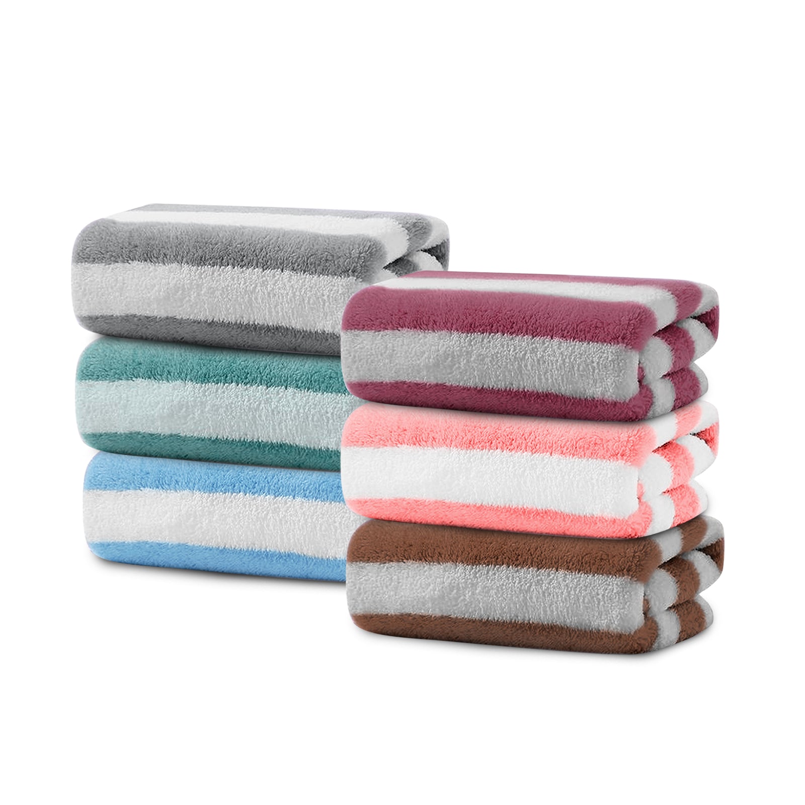 HOUSSE Microfiber Blaze Hand Towel for Women & Men | Quick Dry | Ultra Absorbent |Perfect for Bathroom |Sports | Travel | Ideal for Workout | Spa| Beach | Fitness | 360 GSM (Grey, 40x60)