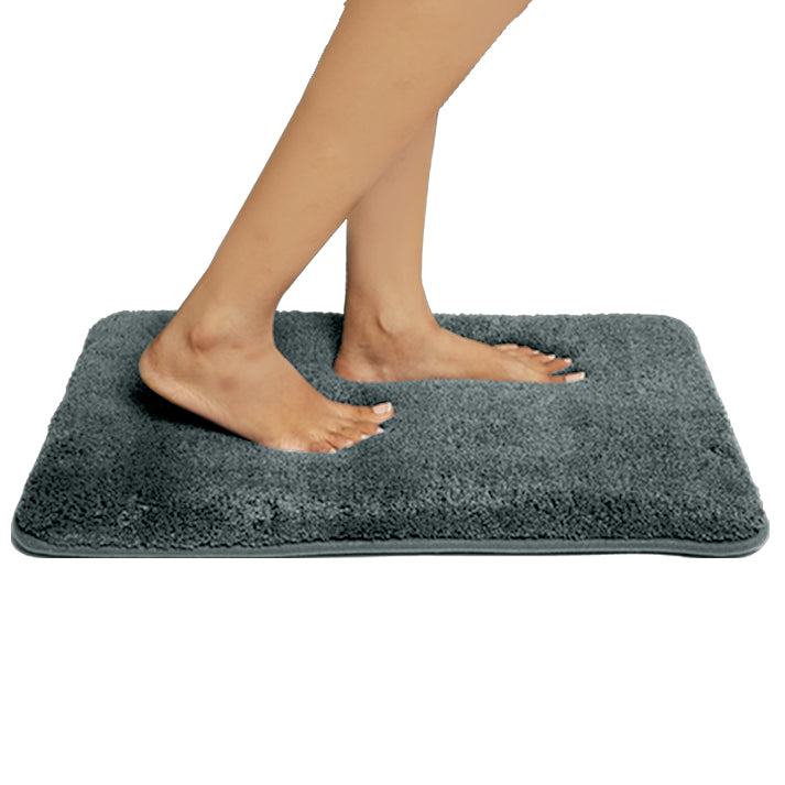 HOUSSE Anti Skid Ultra Absorbent Fluffy High Pile Plush Bathmat