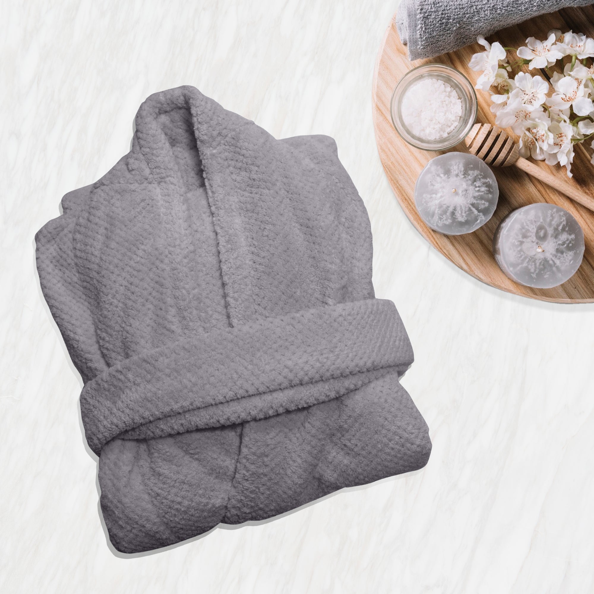 HOUSSE Premium Waffle Bathrobe | Highly Absorbent & Soft Comfort Robe