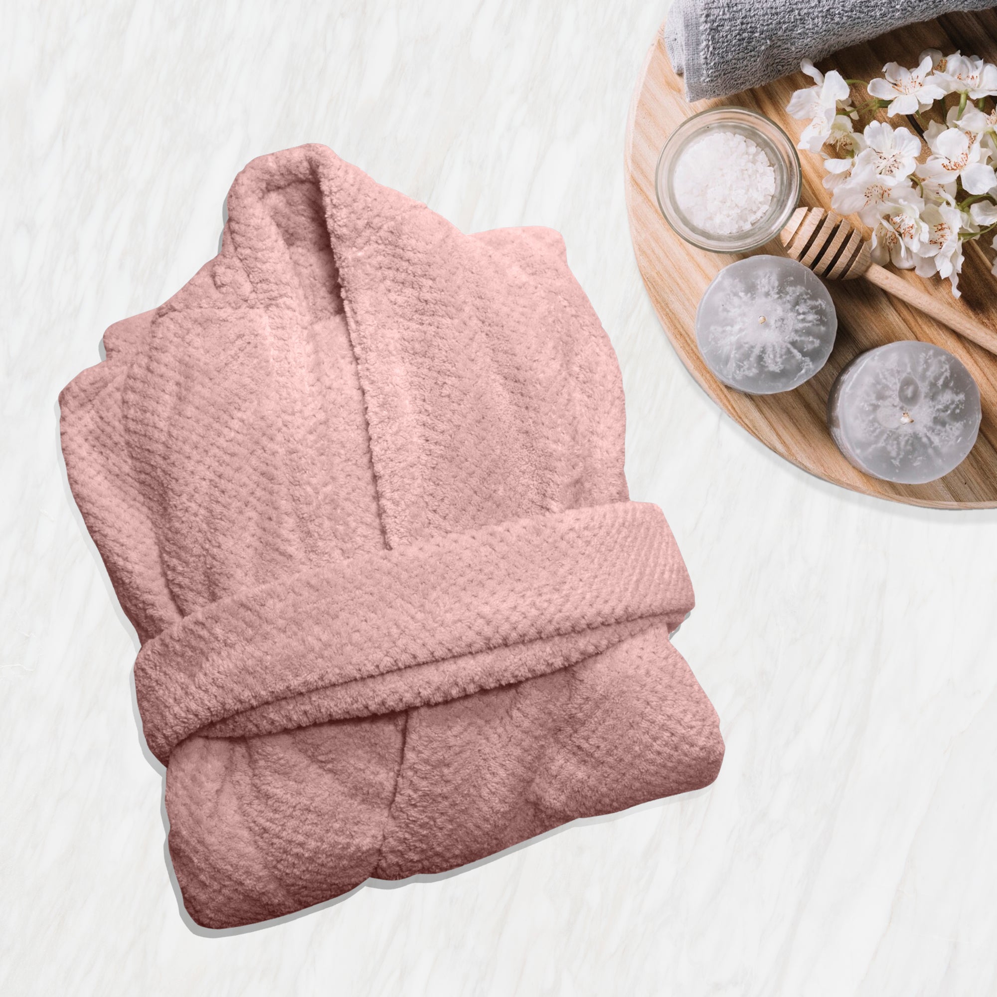 HOUSSE Premium Waffle Bathrobe | Highly Absorbent & Soft Comfort Robe
