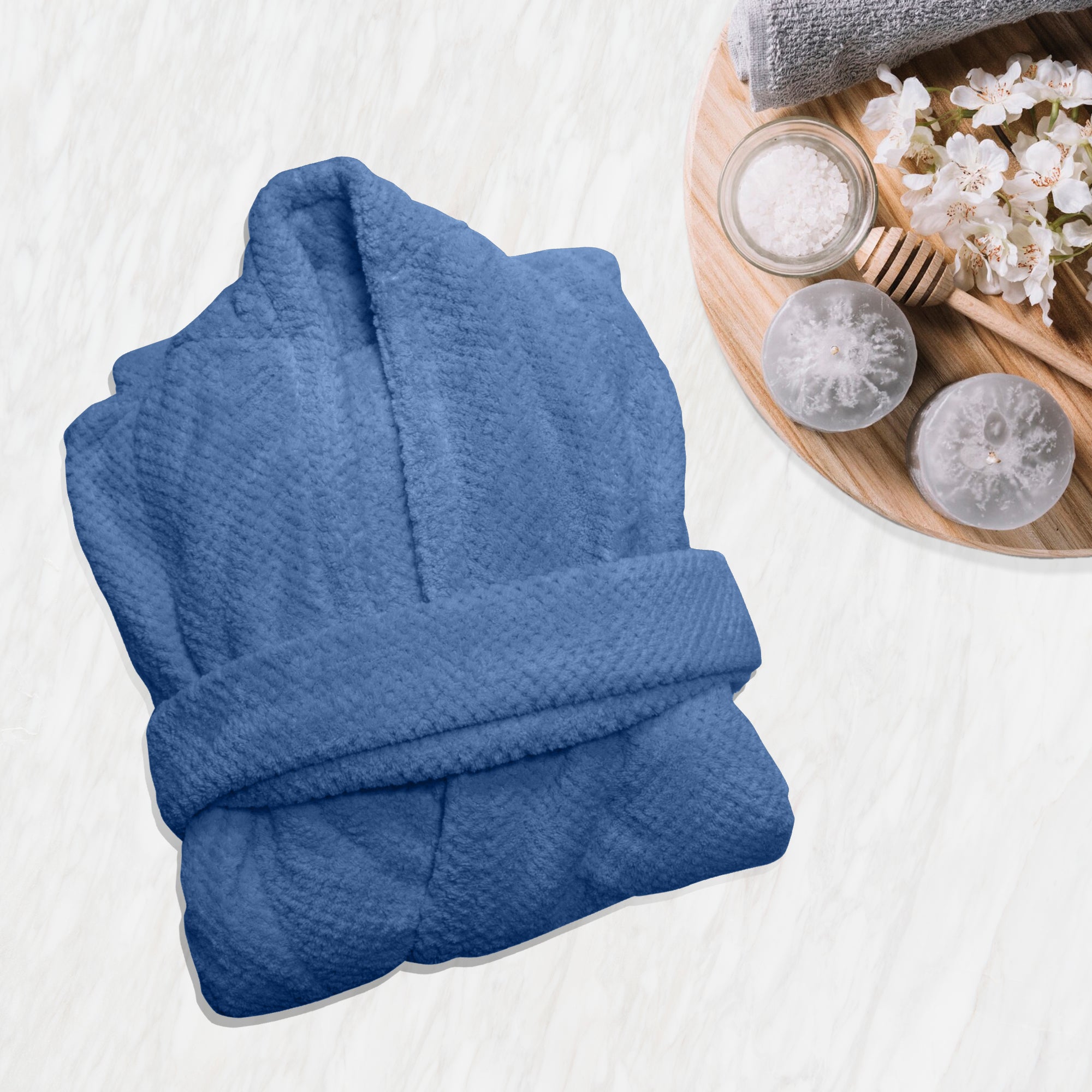HOUSSE Premium Waffle Bathrobe | Highly Absorbent & Soft Comfort Robe