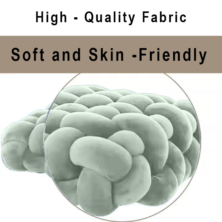 HOUSSE Chunky Knit Cushion | Soft Plush Woven Throw Pillow for Sofa & Bed