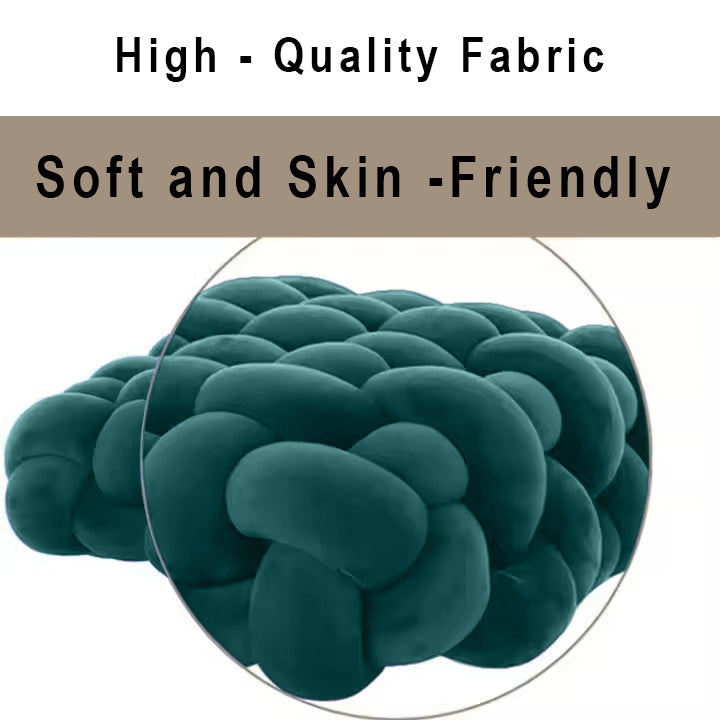HOUSSE Chunky Knit Cushion | Soft Plush Woven Throw Pillow for Sofa & Bed