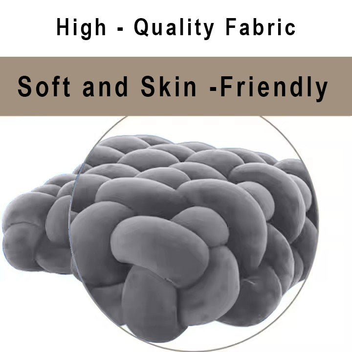 HOUSSE Chunky Knit Cushion | Soft Plush Woven Throw Pillow for Sofa & Bed