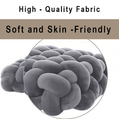 HOUSSE Chunky Knit Cushion | Soft Plush Woven Throw Pillow for Sofa & Bed