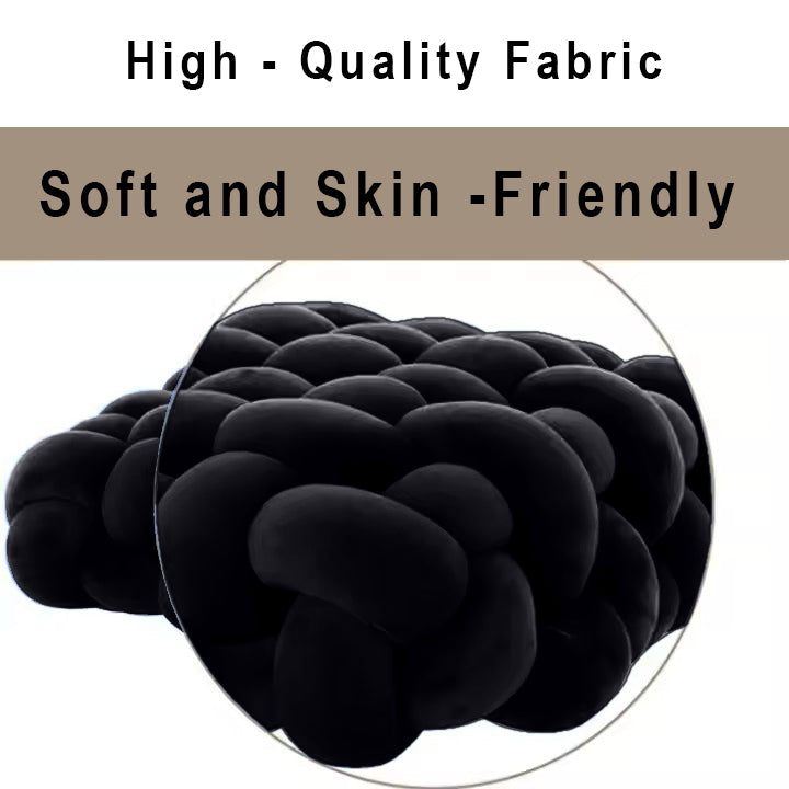 HOUSSE Chunky Knit Cushion | Soft Plush Woven Throw Pillow for Sofa & Bed