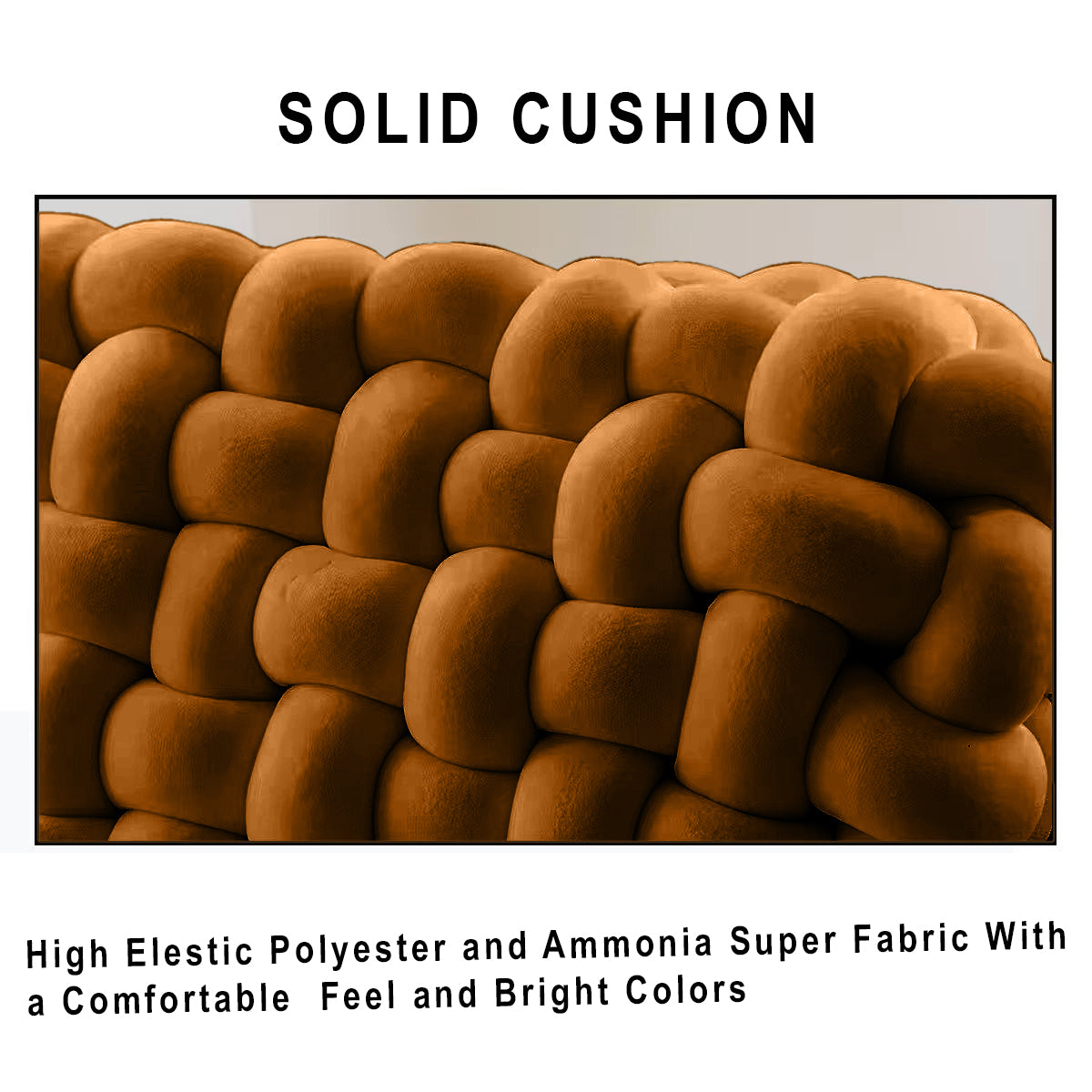 HOUSSE Chunky Knit Cushion | Soft Plush Woven Throw Pillow for Sofa & Bed