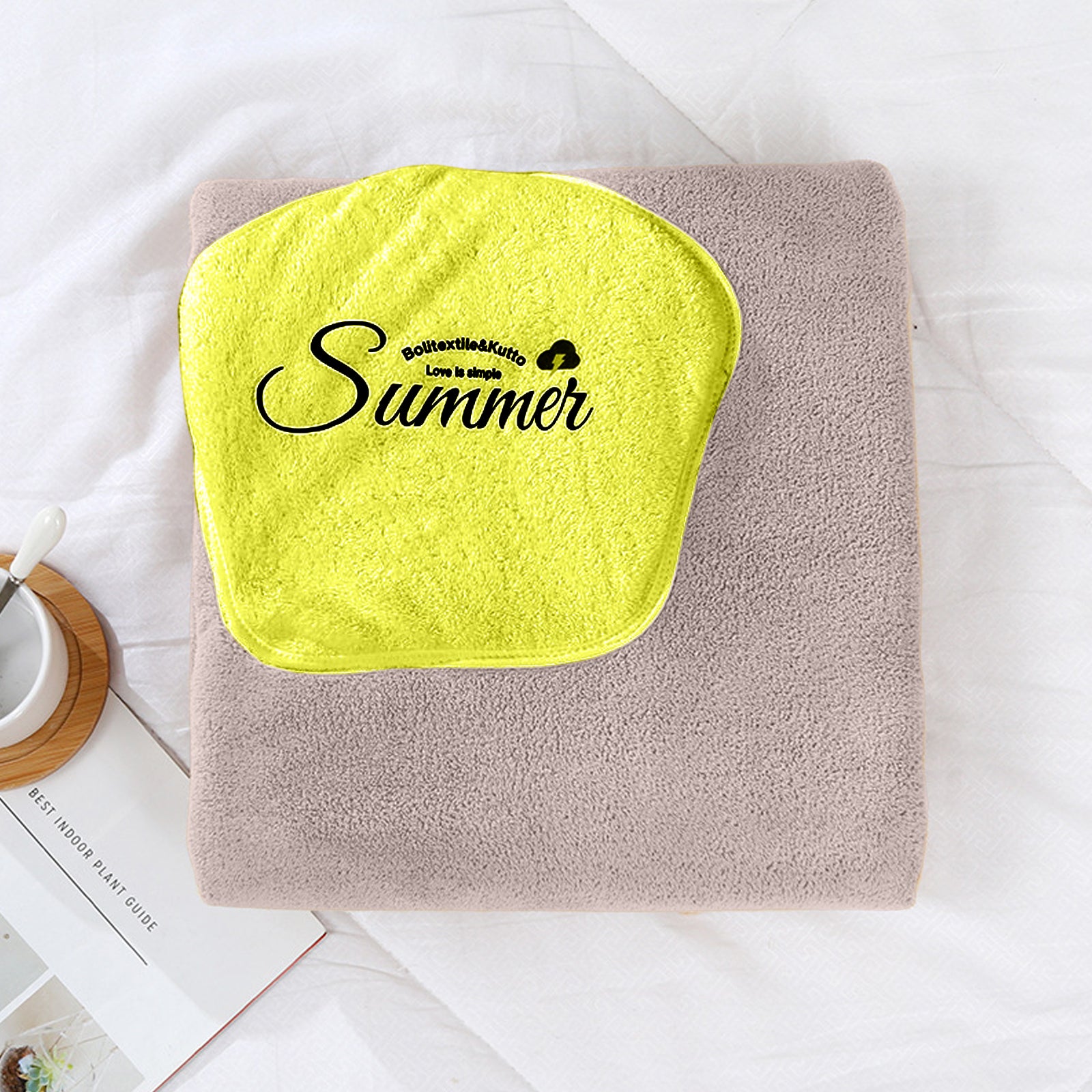 HOUSSE Wearable Spa Bath Towel for Women | Soft, Cozy Wrap with Snap Closure | 110 x 140 cms
