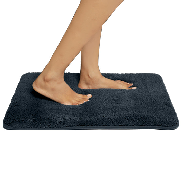 HOUSSE Anti Skid Ultra Absorbent Fluffy High Pile Plush Bathmat