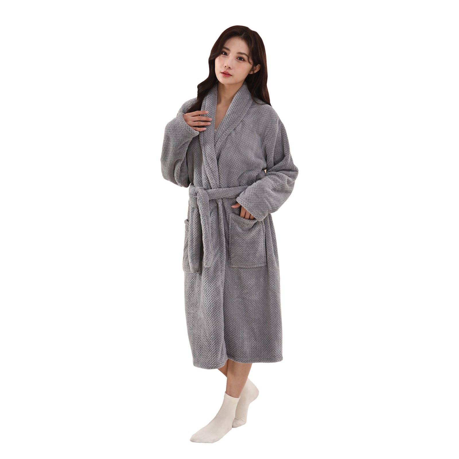 HOUSSE Premium Waffle Bathrobe | Highly Absorbent & Soft Comfort Robe