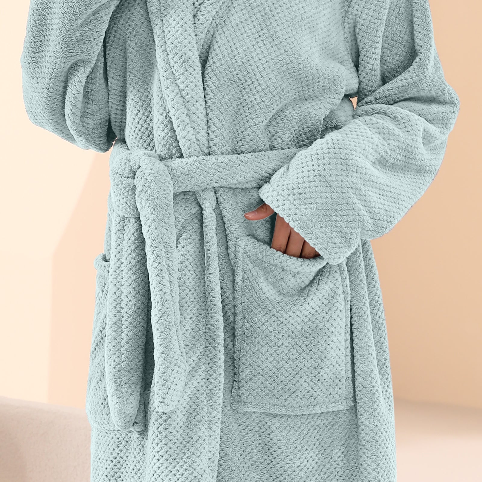 HOUSSE Premium Waffle Bathrobe | Highly Absorbent & Soft Comfort Robe