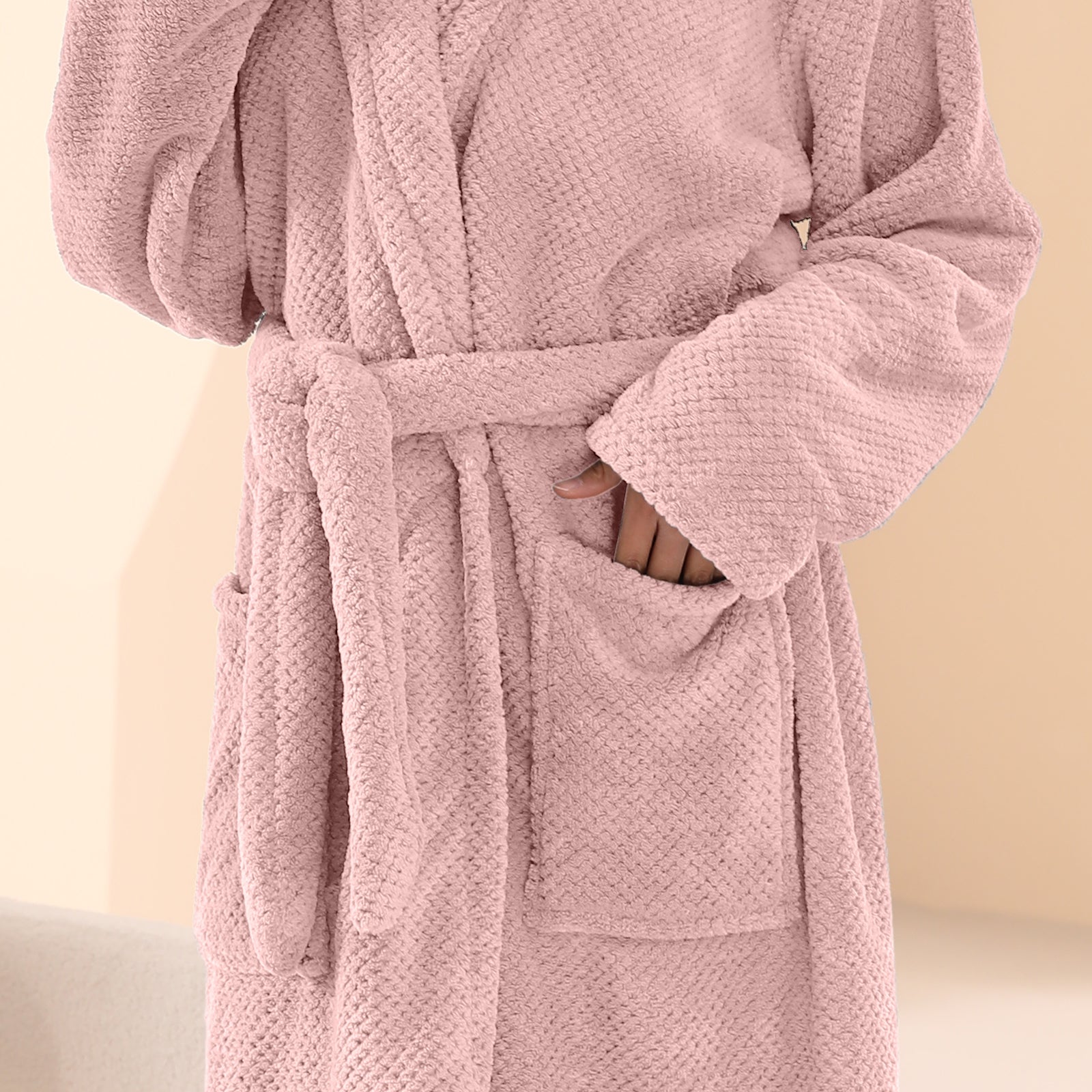 HOUSSE Premium Waffle Bathrobe | Highly Absorbent & Soft Comfort Robe
