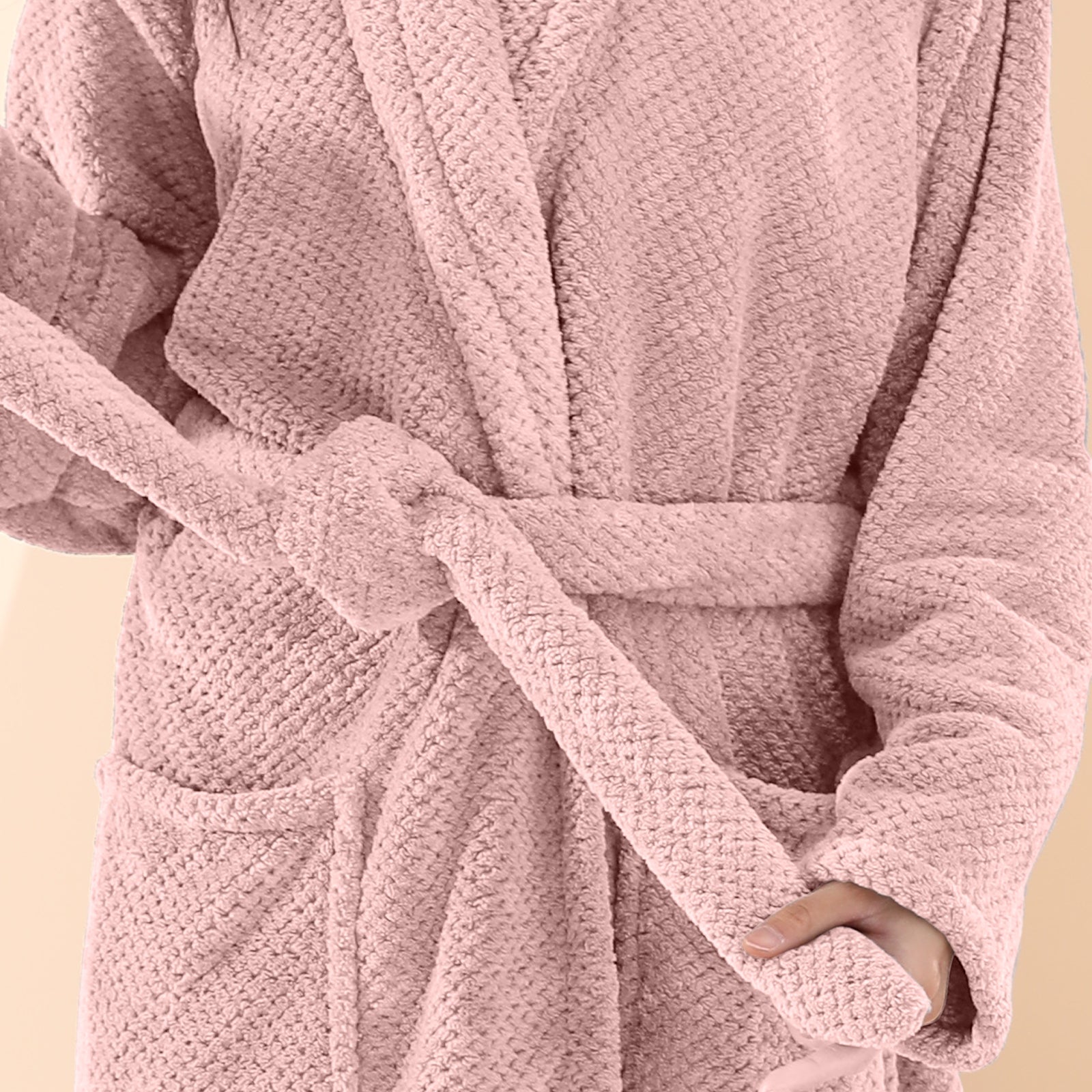 HOUSSE Premium Waffle Bathrobe | Highly Absorbent & Soft Comfort Robe