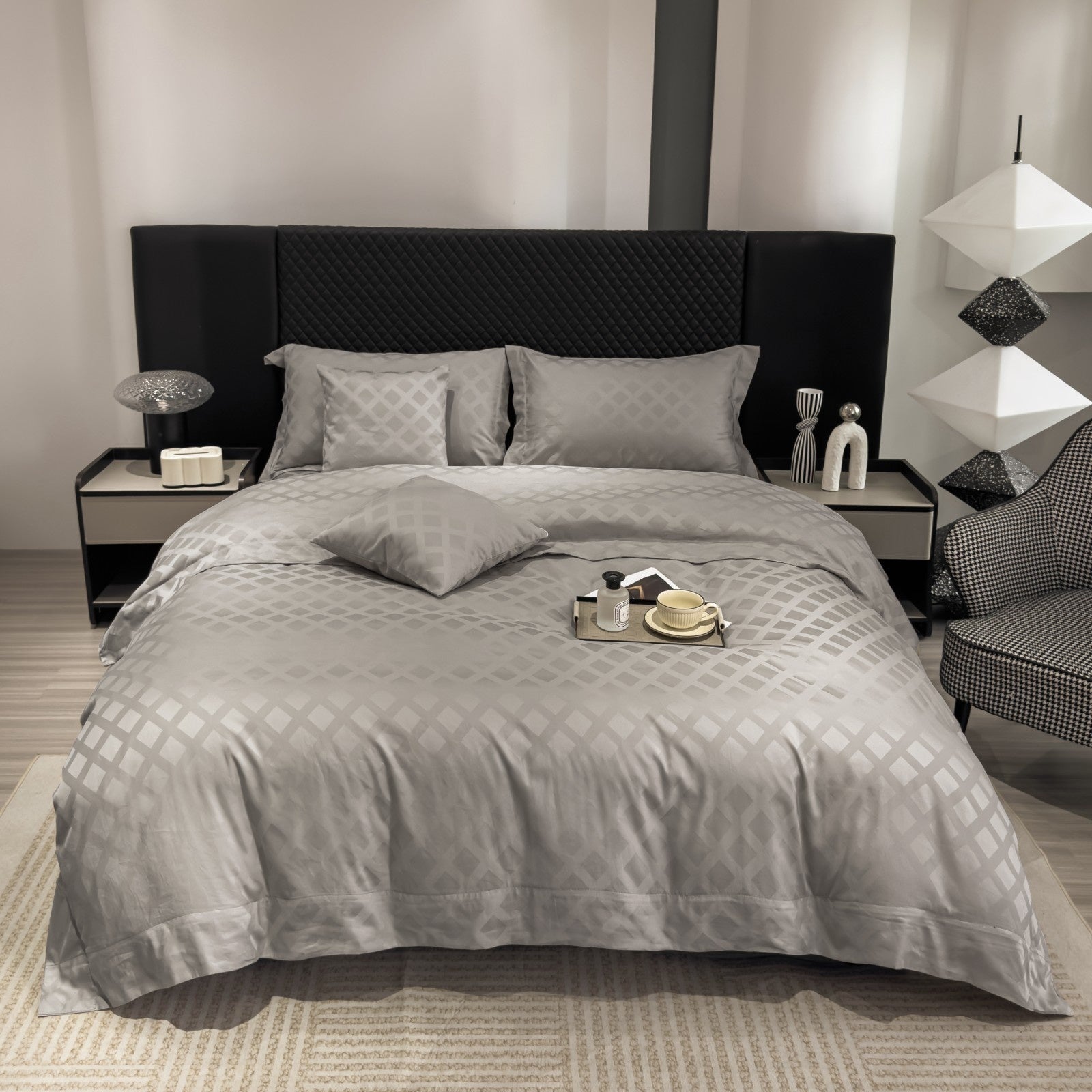 HOUSSE 500 TC Italian Jacquard | Premium Bedding Set | Comfort Modern Designs & Breathable Fabric | Paris Crossroads