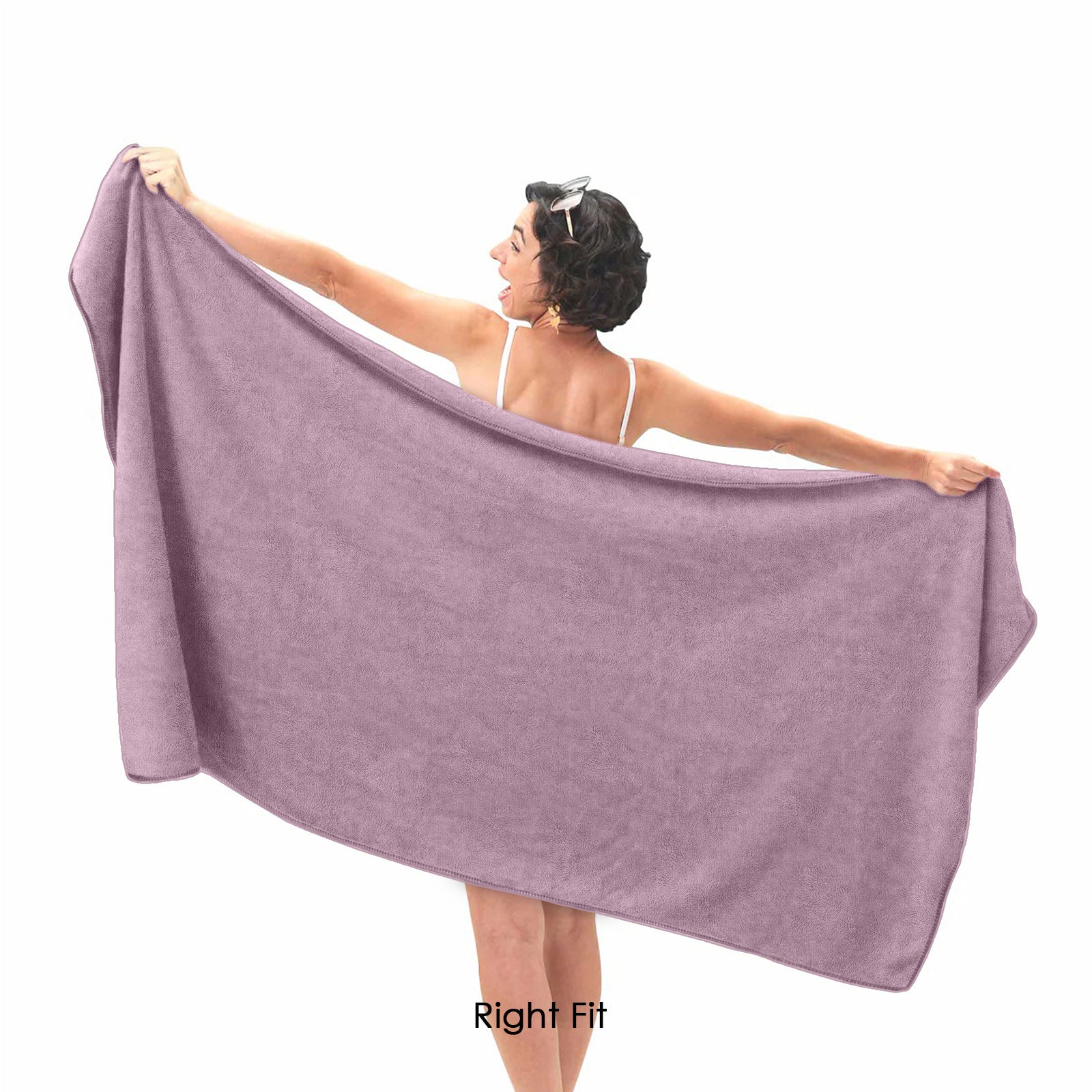 HOUSSE Premium Microfiber Bath Towel - Extra Large 75x150cm Quick Dry Towels for Women Men & Kids | Super Soft Plush 550 GSM | Ultra Absorbent for Home Swimming Sports & Travel