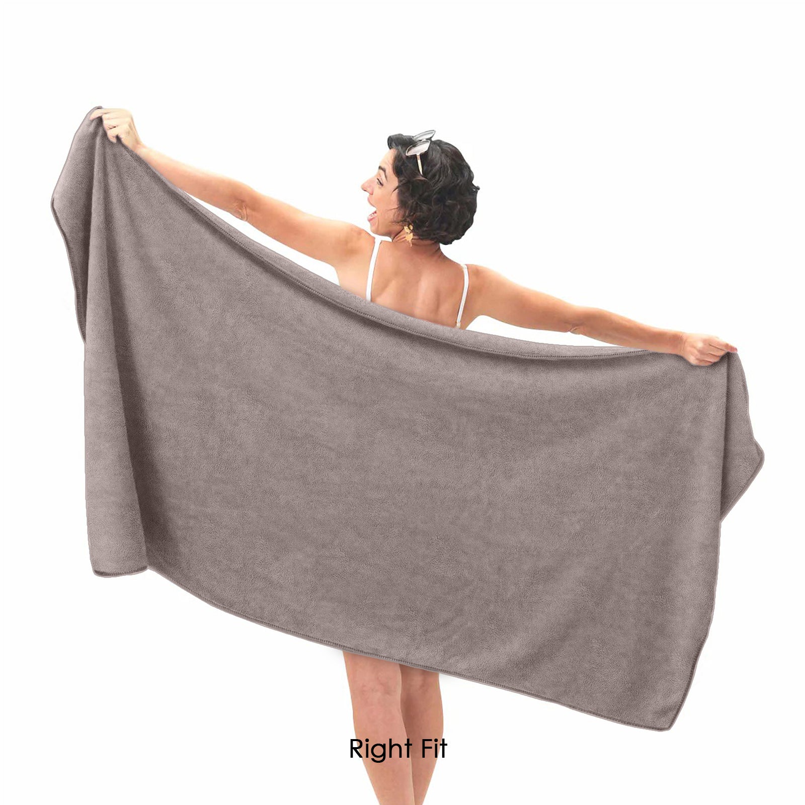 HOUSSE Premium Microfiber Bath Towel - Extra Large 75x150cm Quick Dry Towels for Women Men & Kids | Super Soft Plush 550 GSM | Ultra Absorbent for Home Swimming Sports & Travel