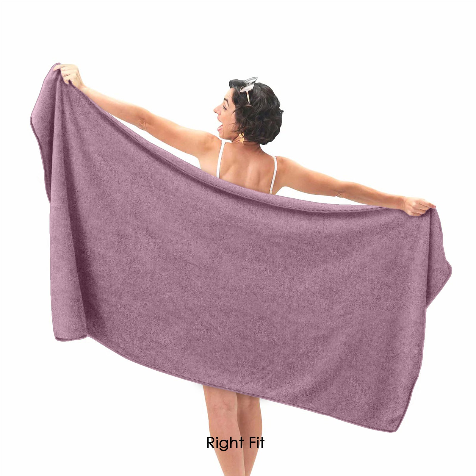 HOUSSE Premium Microfiber Bath Towel - Extra Large 75x150cm Quick Dry Towels for Women Men & Kids | Super Soft Plush 550 GSM | Ultra Absorbent for Home Swimming Sports & Travel