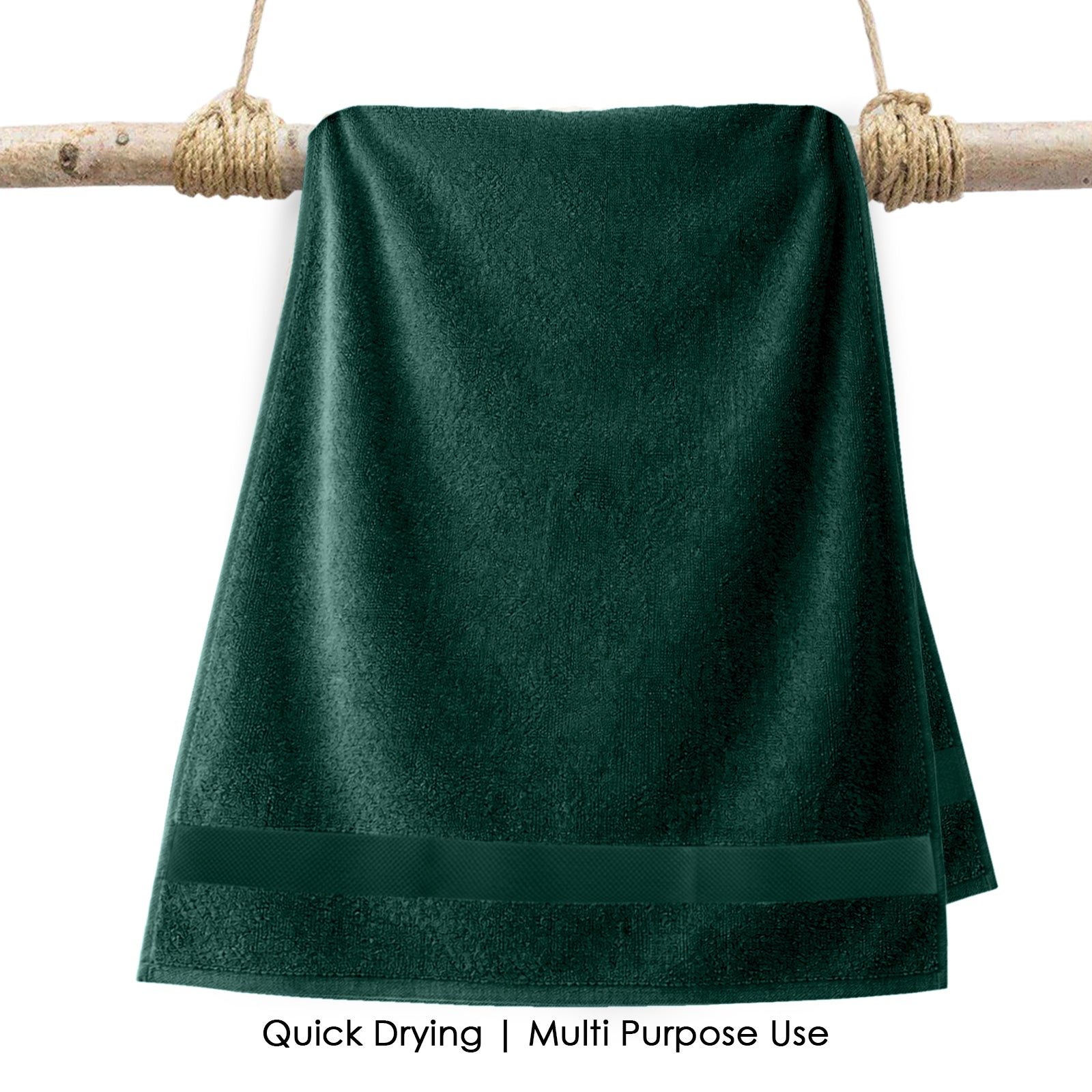 HOUSSE Alvora Cotton Bath Towels |Large Size (75 cms x 150 cms) - Quick Absorption &Faster Drying Bath Towel | 450 GSM | Cotton Towel for Men/Women | Urban Comfort