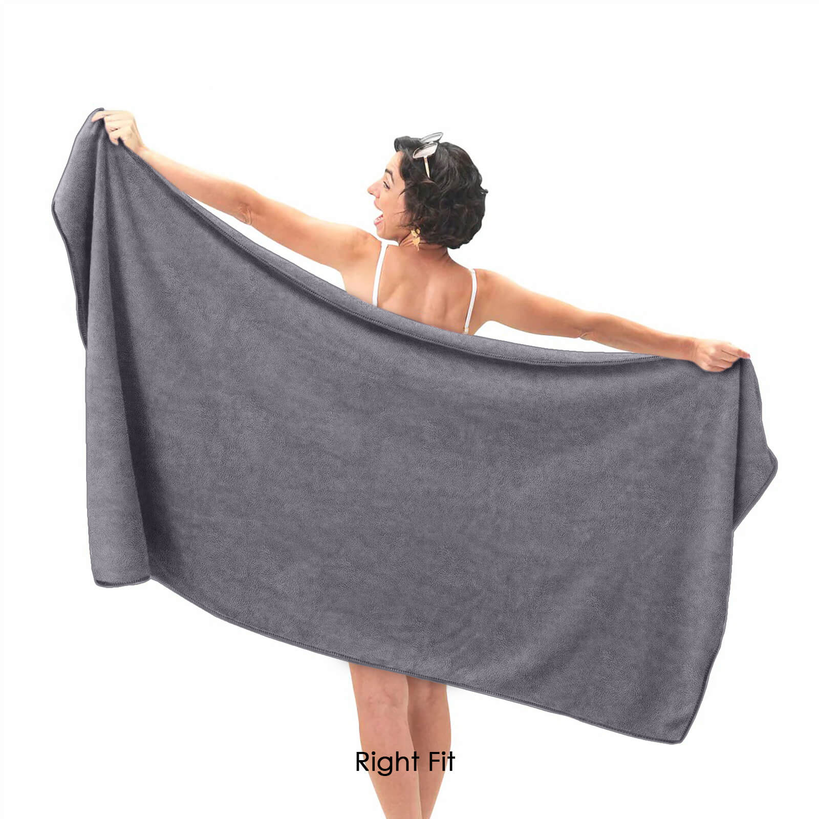 HOUSSE Premium Microfiber Bath Towel - Extra Large 75x150cm Quick Dry Towels for Women Men & Kids | Super Soft Plush 550 GSM | Ultra Absorbent for Home Swimming Sports & Travel