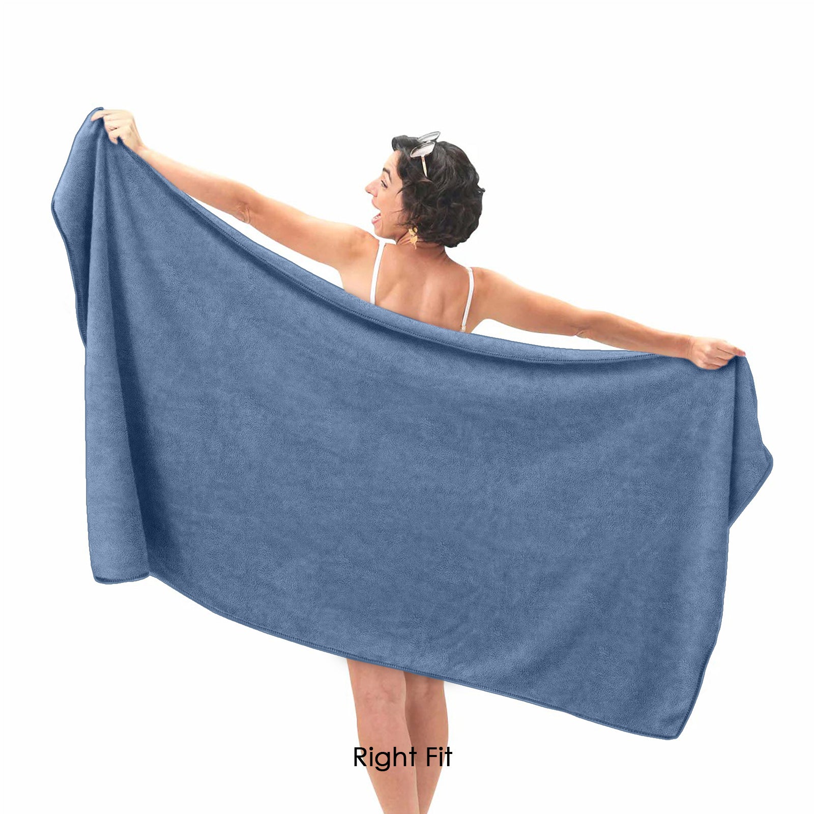 HOUSSE Premium Microfiber Bath Towel - Extra Large 75x150cm Quick Dry Towels for Women Men & Kids | Super Soft Plush 550 GSM | Ultra Absorbent for Home Swimming Sports & Travel