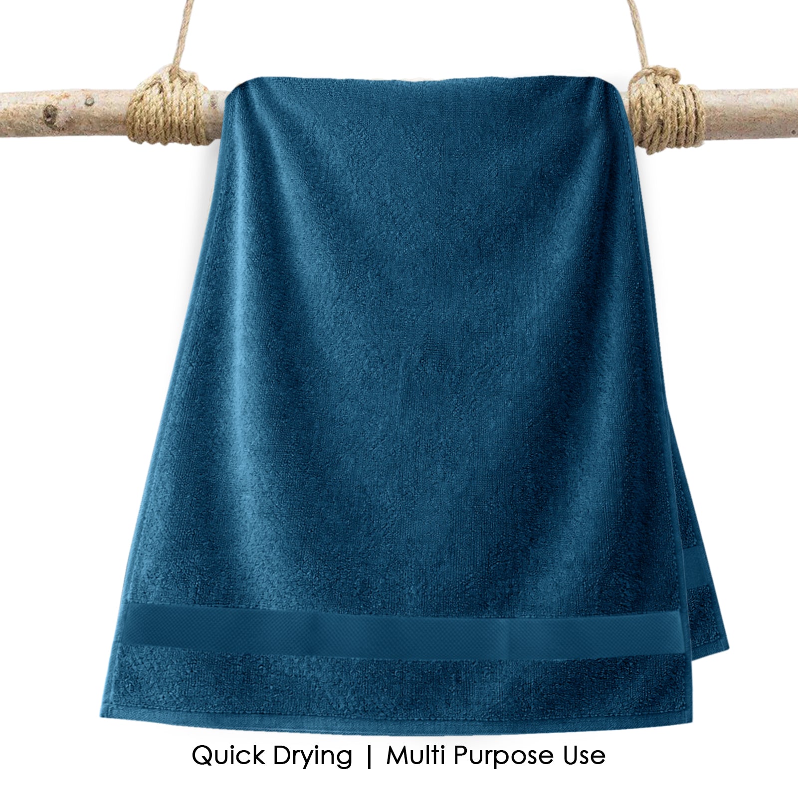 HOUSSE Alvora Cotton Bath Towels |Large Size (75 cms x 150 cms) - Quick Absorption &Faster Drying Bath Towel | 450 GSM | Cotton Towel for Men/Women | Urban Comfort