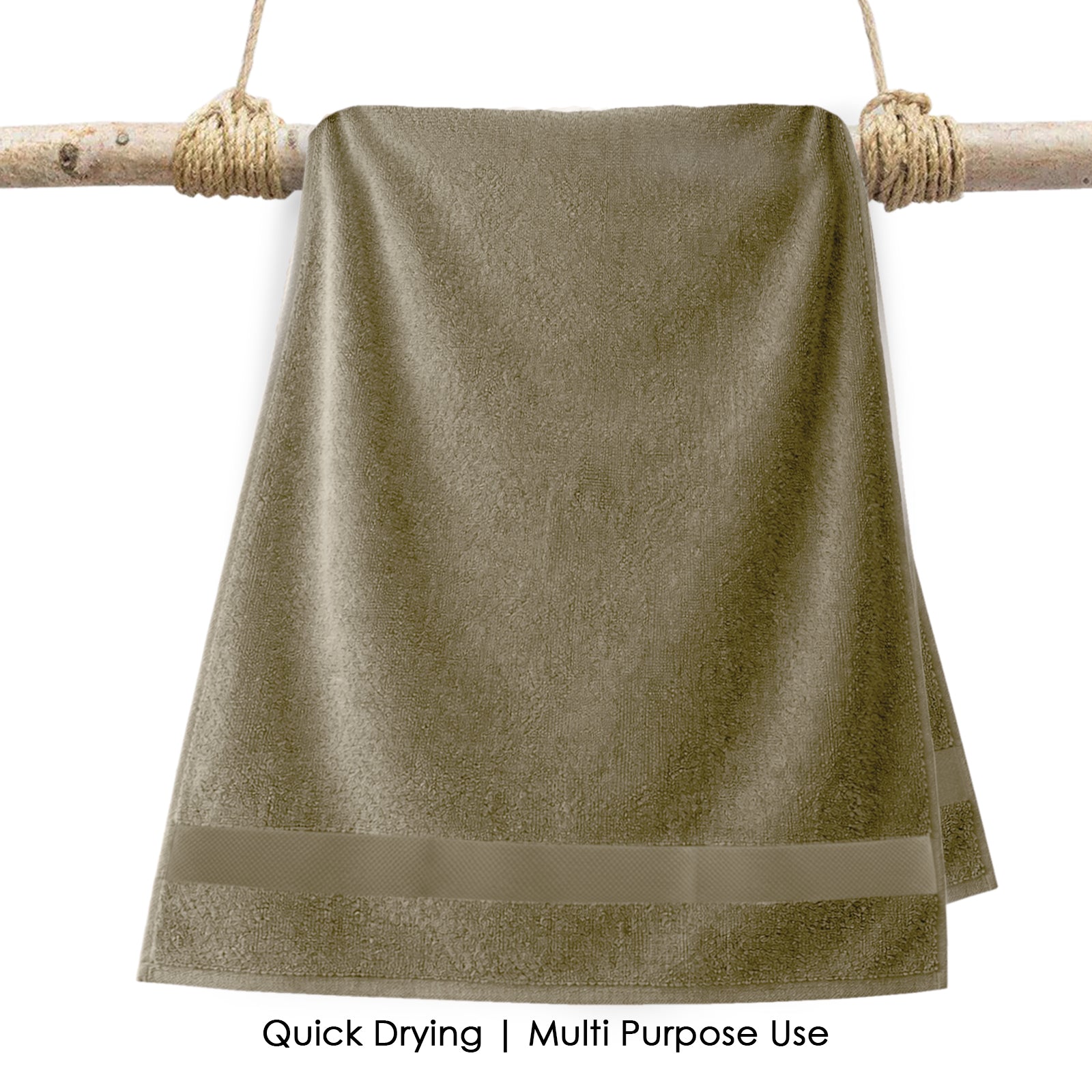 HOUSSE Alvora Cotton Bath Towels |Large Size (75 cms x 150 cms) - Quick Absorption &Faster Drying Bath Towel | 450 GSM | Cotton Towel for Men/Women | Urban Comfort
