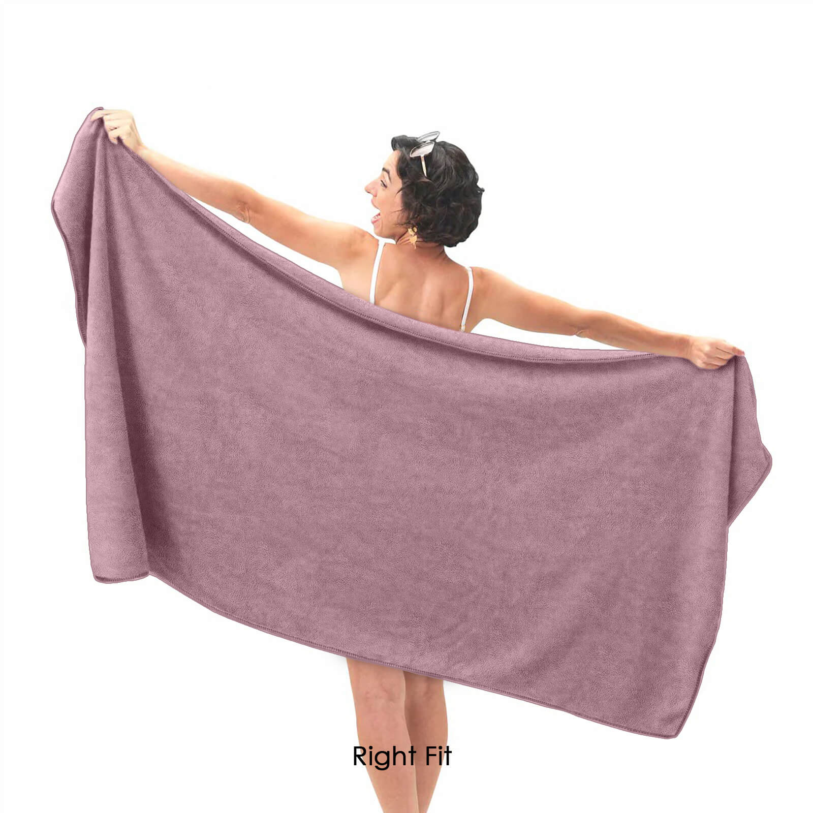 HOUSSE Premium Microfiber Bath Towel - Extra Large 75x150cm Quick Dry Towels for Women Men & Kids | Super Soft Plush 550 GSM | Ultra Absorbent for Home Swimming Sports & Travel