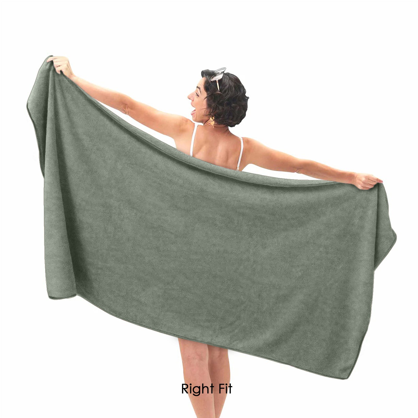 HOUSSE Premium Microfiber Bath Towel - Extra Large 75x150cm Quick Dry Towels for Women Men & Kids | Super Soft Plush 550 GSM | Ultra Absorbent for Home Swimming Sports & Travel