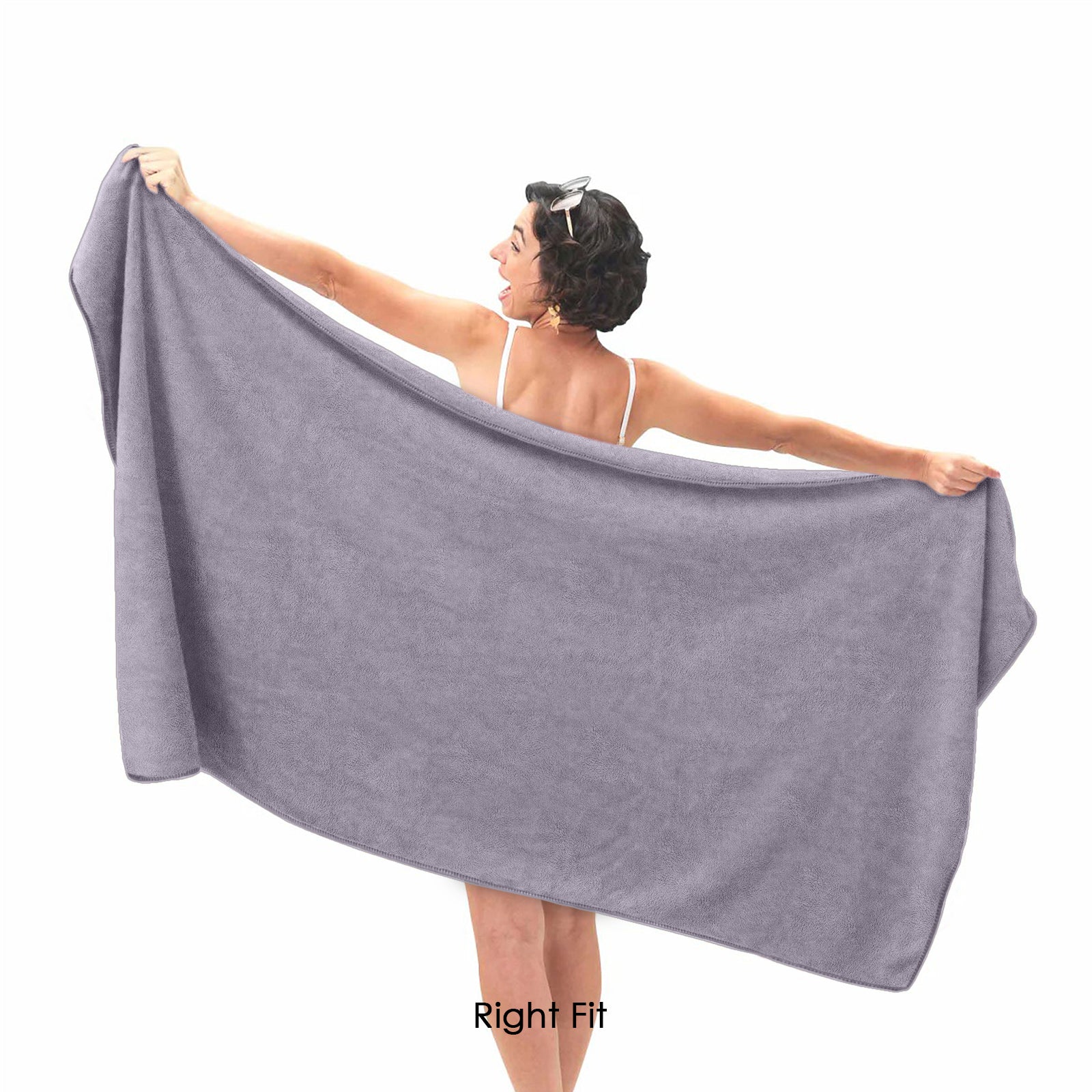 HOUSSE Premium Microfiber Bath Towel - Extra Large 75x150cm Quick Dry Towels for Women Men & Kids | Super Soft Plush 550 GSM | Ultra Absorbent for Home Swimming Sports & Travel