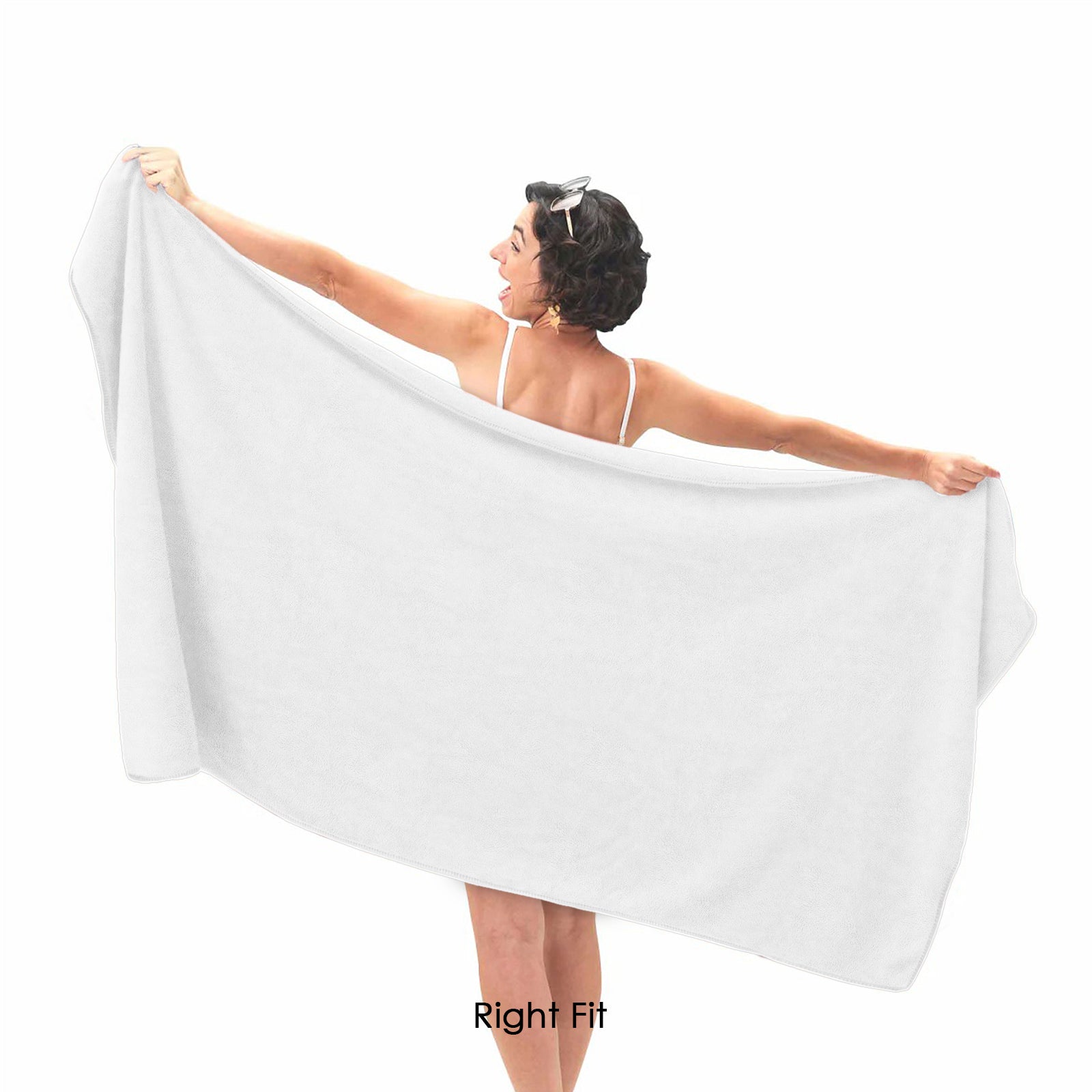 HOUSSE Premium Microfiber Bath Towel | Quick Dry Towels for Women & Kids | Super Soft Plush 450 GSM | Ultra Absorbent for Home Swimming Sports & Travel
