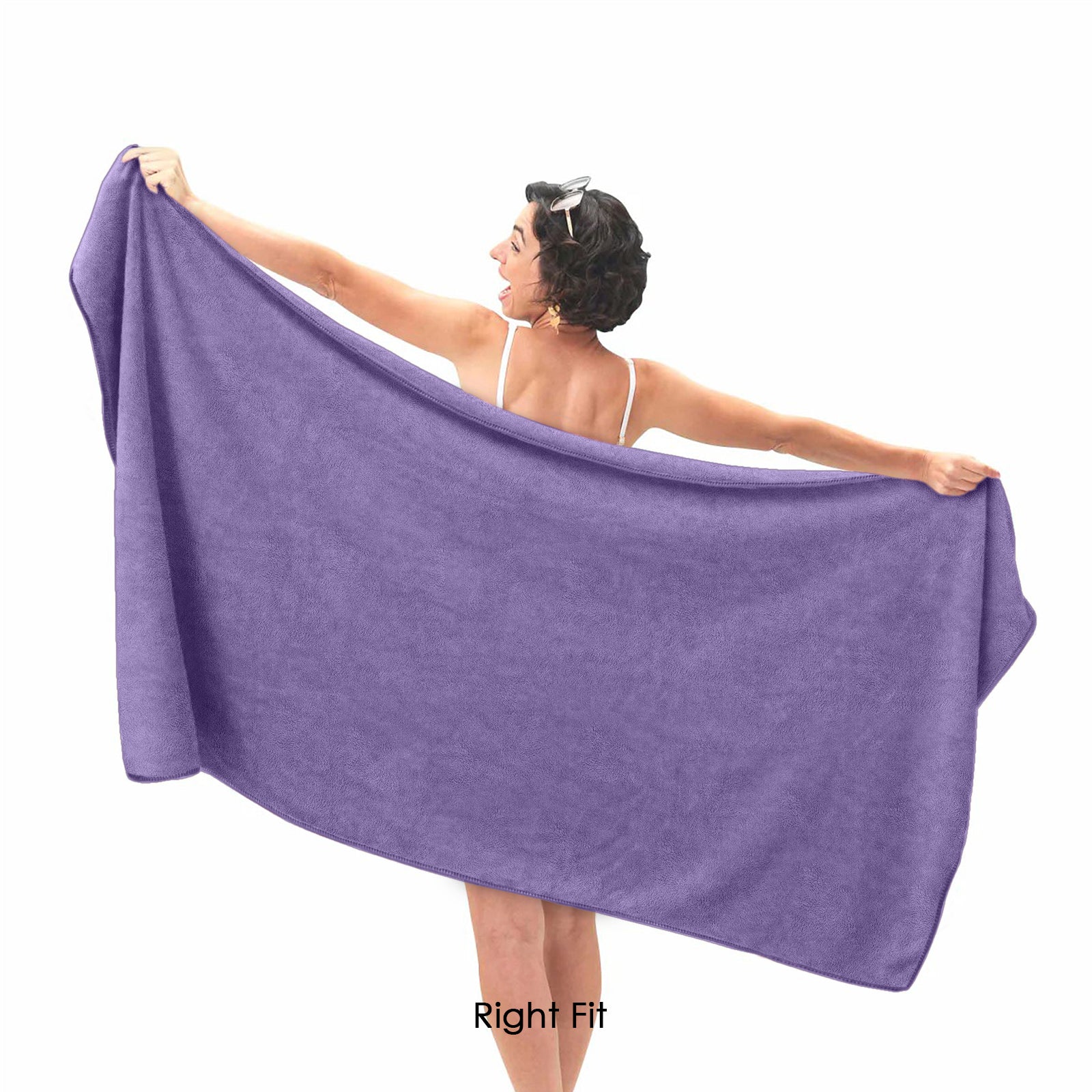 HOUSSE Premium Microfiber Bath Towel - Extra Large 60x120cm Quick Dry Towels for Kids | Super Soft Plush 550 GSM | Ultra Absorbent for Home Swimming Sports Travel