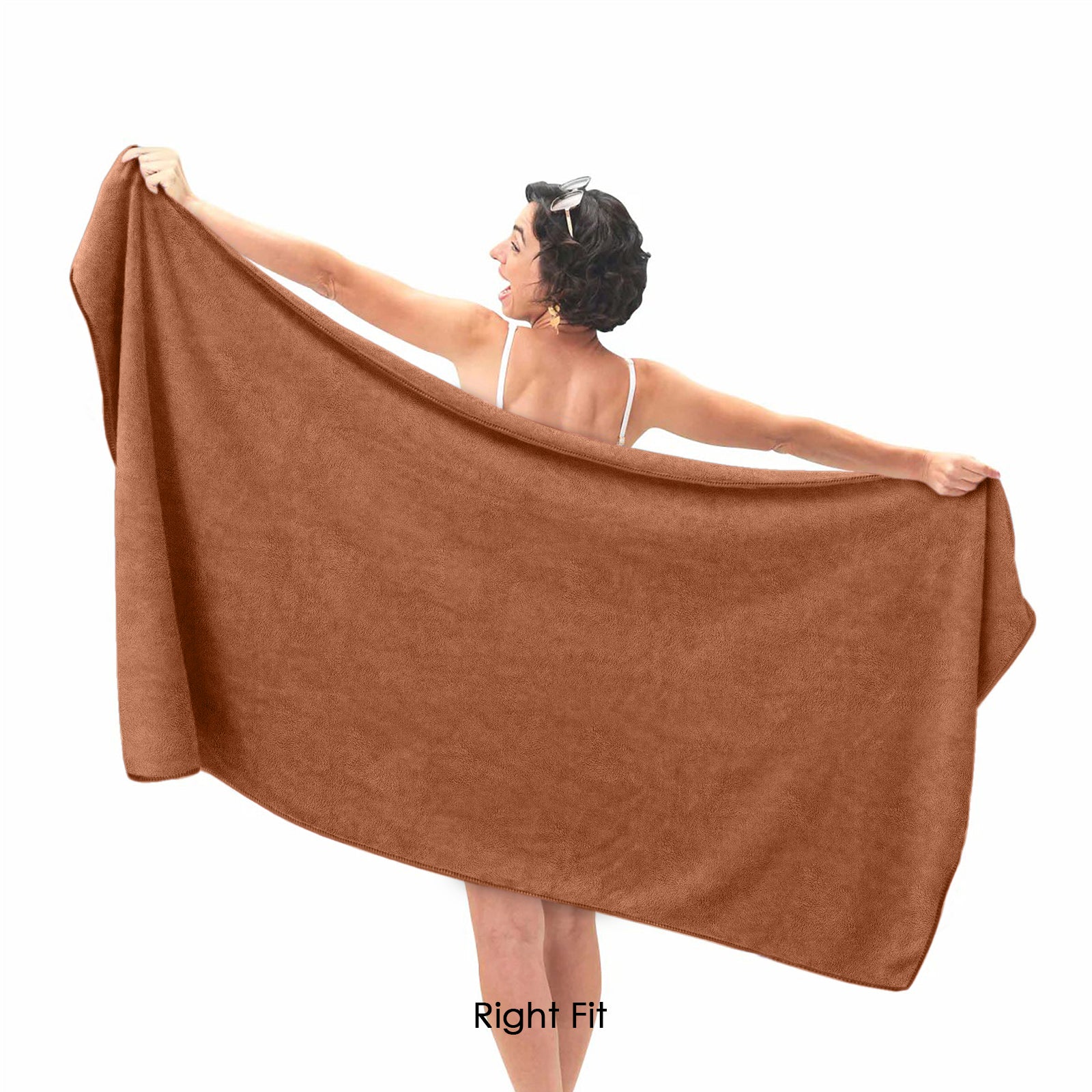 HOUSSE Premium Microfiber Bath Towel | Quick Dry Towels for Women & Kids | Super Soft Plush 450 GSM | Ultra Absorbent for Home Swimming Sports & Travel