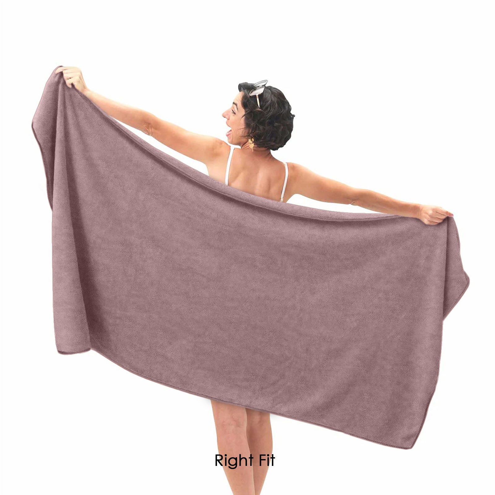 HOUSSE Premium Microfiber Bath Towel - Extra Large 60x120cm Quick Dry Towels for Kids | Super Soft Plush 550 GSM | Ultra Absorbent for Home Swimming Sports Travel