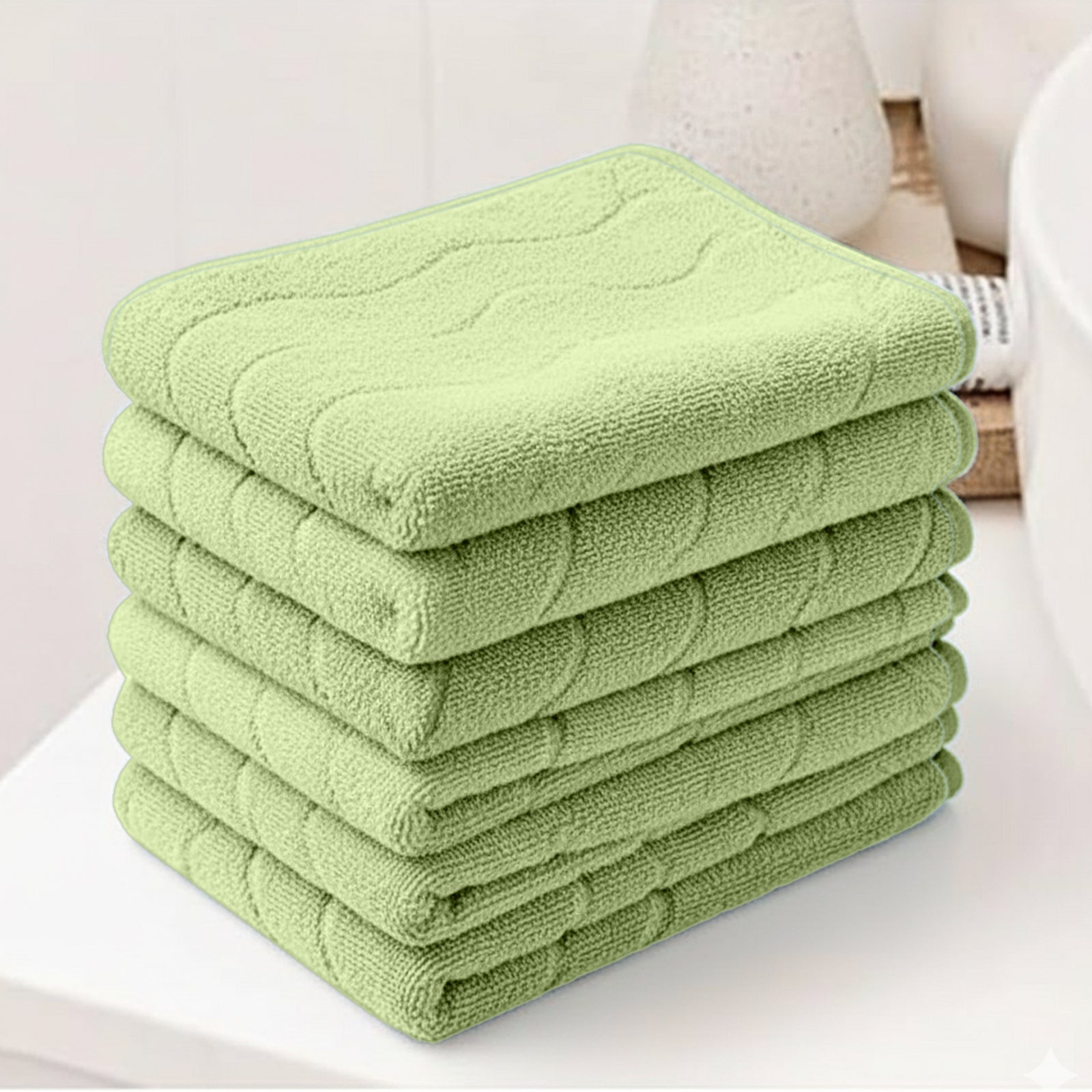 HOUSSE Microfiber Face Towel – Super Soft & Quick-Drying Coral Fleece, 30 x 30 cm