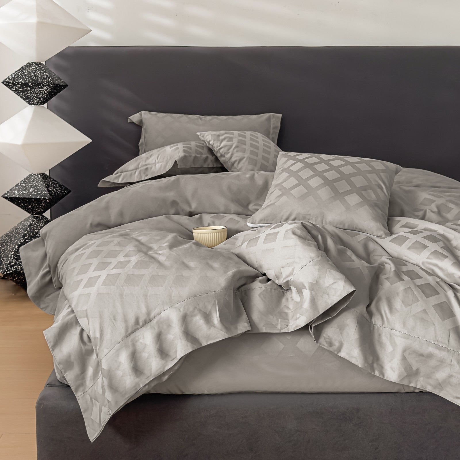 HOUSSE 500 TC Italian Jacquard | Premium Bedding Set | Comfort Modern Designs & Breathable Fabric | Paris Crossroads